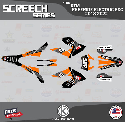 Graphics Kit for KTM FREERIDE ELECTRIC EX-C (2018-2023) Screech - ORANGE