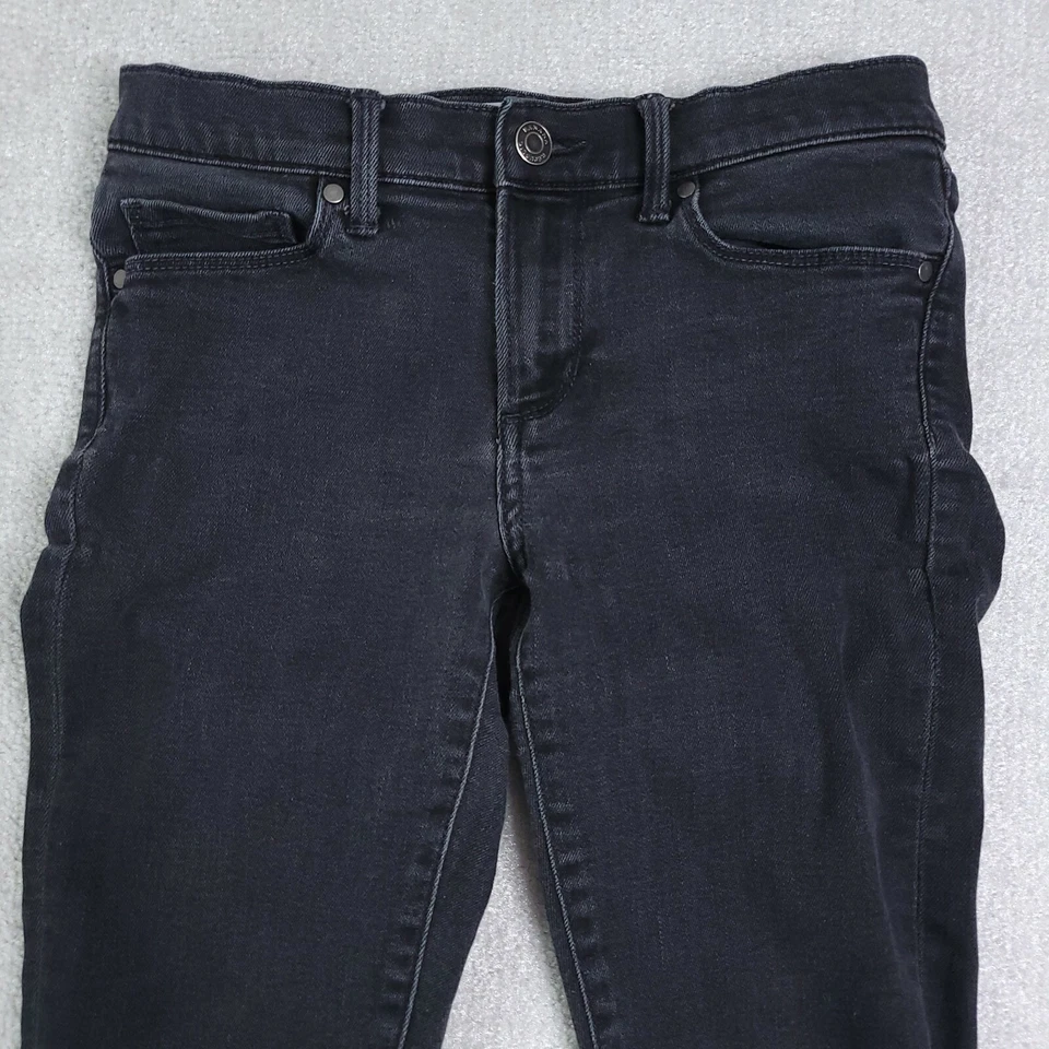 Banana Republic Skinny Ankle Jeans Women's 26p Petites Black - Image 3 of 4
