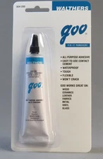 WALTHERS GOO All Purpose Adhesive 1oz metal plactic wood model GLUE W904-299 NEW