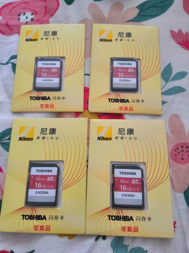 New Toshiba Exceria 16GB SDHC I Class 10 48Mb/s Memory Card For Nikon Camera - Picture 3 of 3