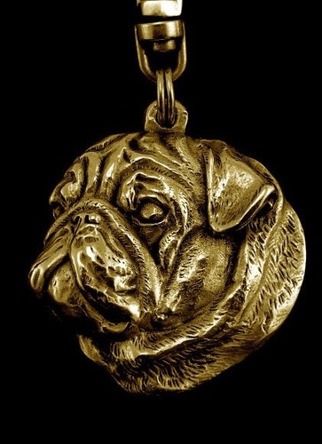 Carlin, collier couvert d’or, qualité supérieure Art Dog FR - Picture 2 of 3