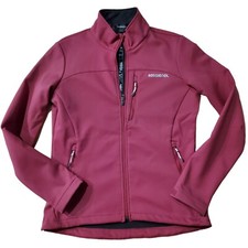 Rossignol Size Large Women's Soft Shell Wind Jacket Maroon 