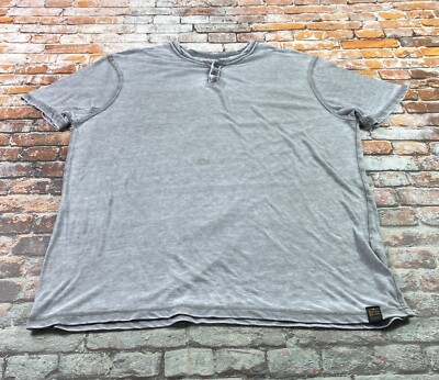 Lucky Brand Venice Burnout T-shirt Adult L Gray V-neck Preppy Casual ...