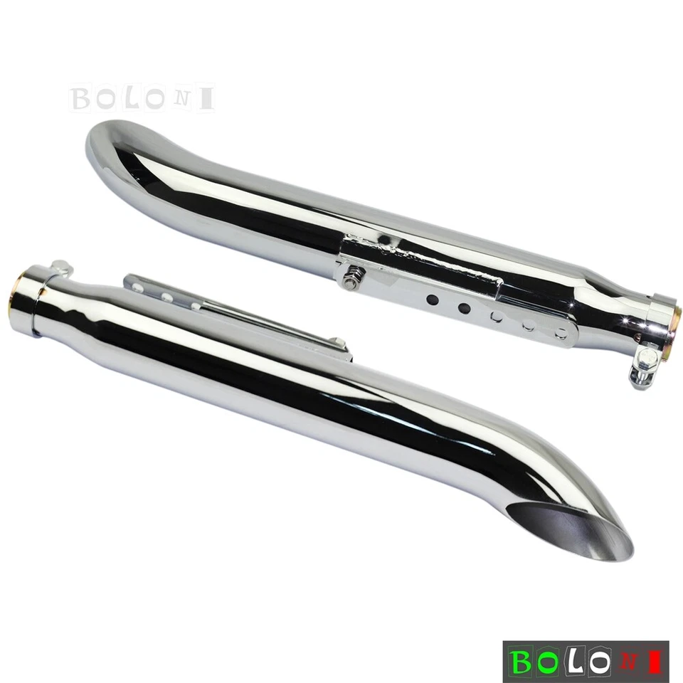 Muffler Exhaust Pipes For Harley Suzuki VL125 VL800 1500 Intruder 800 Intruder - Imagem 2 de 4
