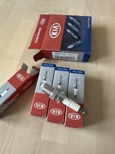 Genuine Spark Plugs x4 Hyundai Kia 1.4 1.6 i20 ix20 Rio - 18829-11050