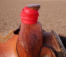 Patriot Ropes Red 100% Virgin Rubber Premium Saddle Horn Dally Wraps, 12 Pack