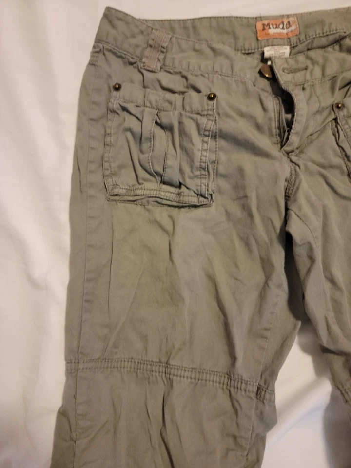 Mudd: Love Peace Happiness Youth Size 5 Cargo Green Pants 2 - Изображение 3 из 4