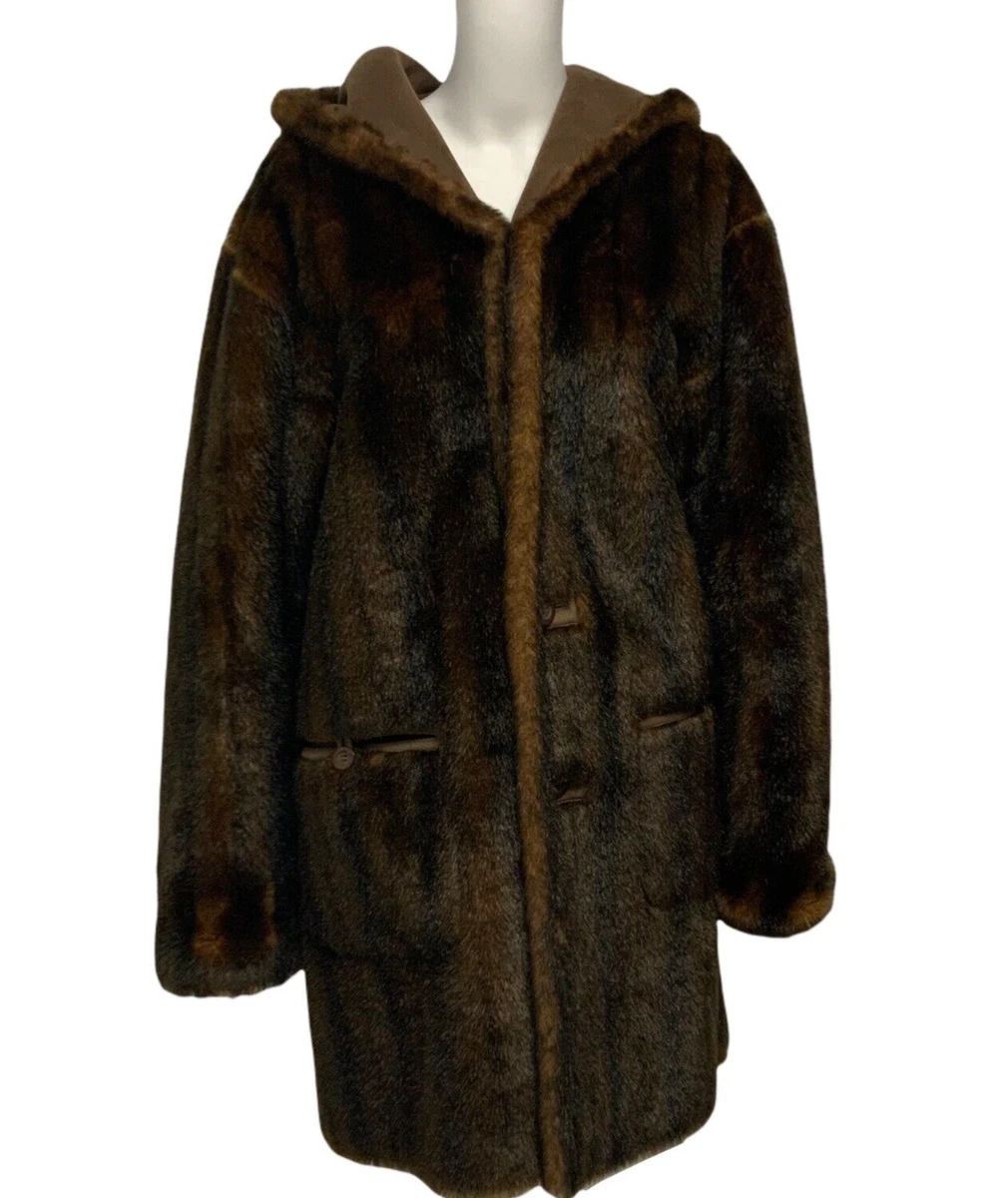 Jones new york hotsell reversible faux fur coat