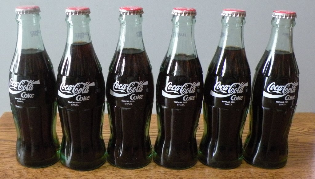 コカコーラ1886 BRAZIL 1990 Coca-Cola Coke Classic Commemorative Bottles set of 6