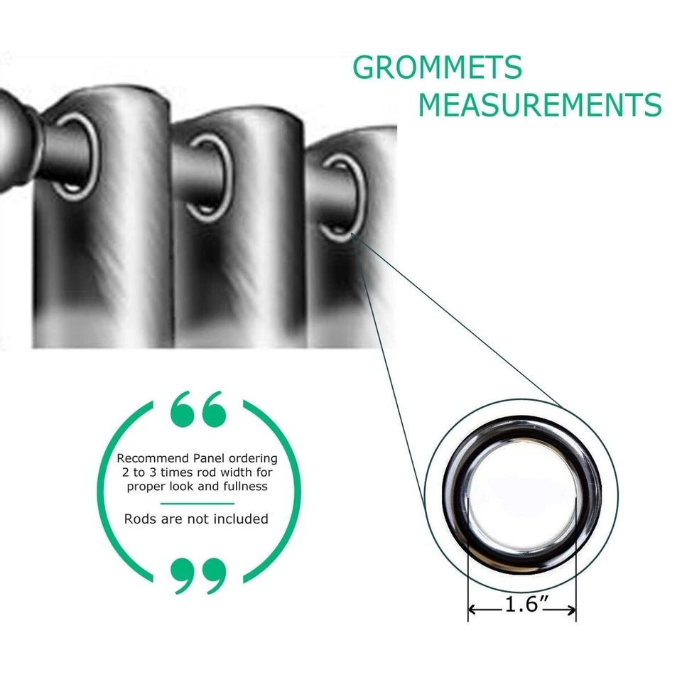 Одиночная галерейная затемняющая полоса для комнаты с термоизоляцией люверс занавеска - Изображение 2 из 3