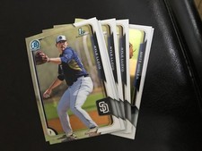 2015 Bowman BCP47 Kyle Lloyd 10 count all chrome lot San Diego Padres