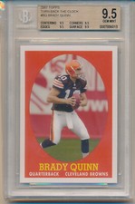 2007 Topps Football (Turn Back The Clock) Brady Quinn (RC) (#01) BGS9.5 BGS