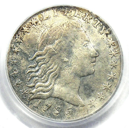 1795 Flowing Hair Half Dime H10C Coin - Certified PCGS Genuine - VF Details