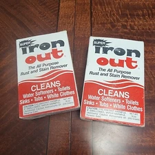 Iron Out Rust and Stain Remover- 2 boxes, Vintage