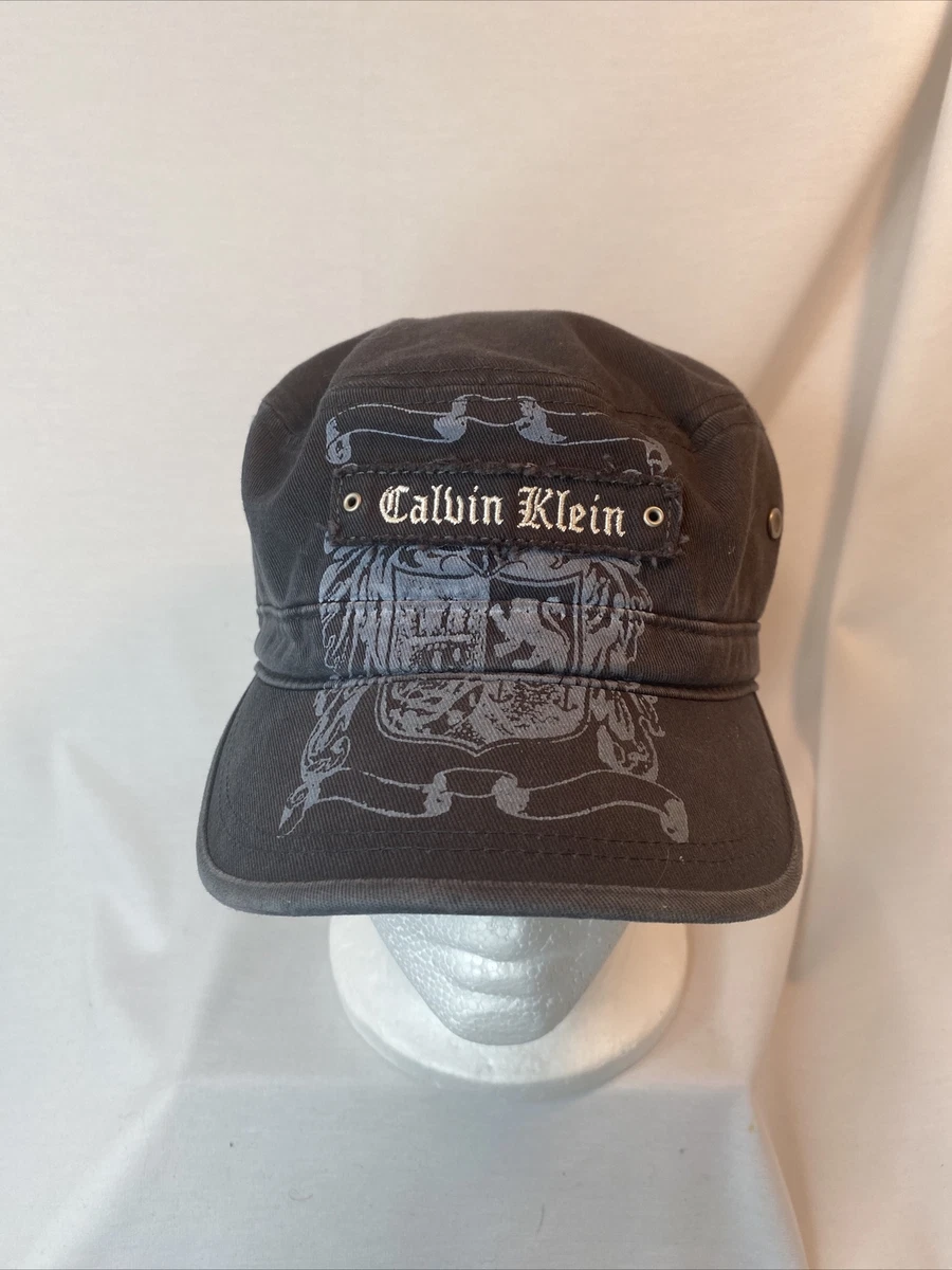 Calvin Klein Hat Cap Women's Biker Black Gray Snap one Size snap Army cadet  | eBay