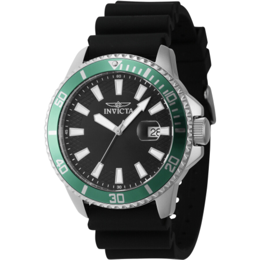 Мужские кварцевые часы Invicta Pro Diver с черным циферблатом 46129
