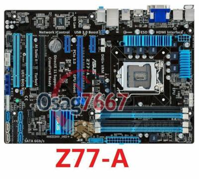 FOR ASUS Z77-A Desktop Motherboard Z77 Socket LGA 1155 Intel