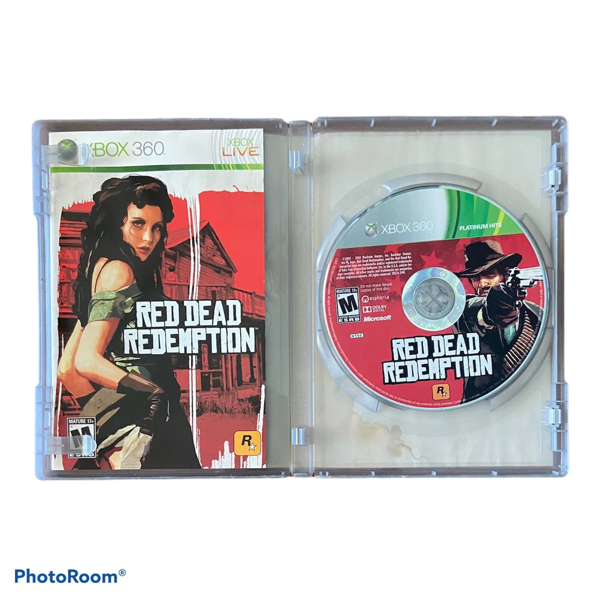 Red Dead Redemption (Microsoft Xbox 360, 2010) Tested Complete Includes Map 710425398216