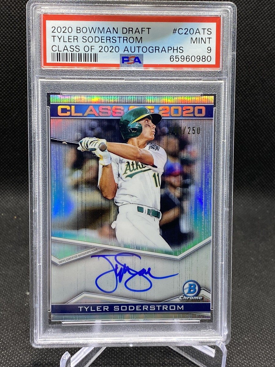 2020 Bowman Chrome Draft Tyler Soderstrom Class Of 2020 Auto /250 