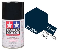 Tamiya 85064 TS-64 Dark Mica Blue Lacquer Spray Paint 100ml TAM85064 - US