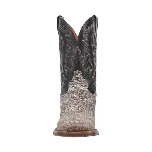 DAN POST Men's DP4181 ELGIN 11" Lizard Western Boot, Natural/Black, Size 9.5 D - Picture 4 of 7