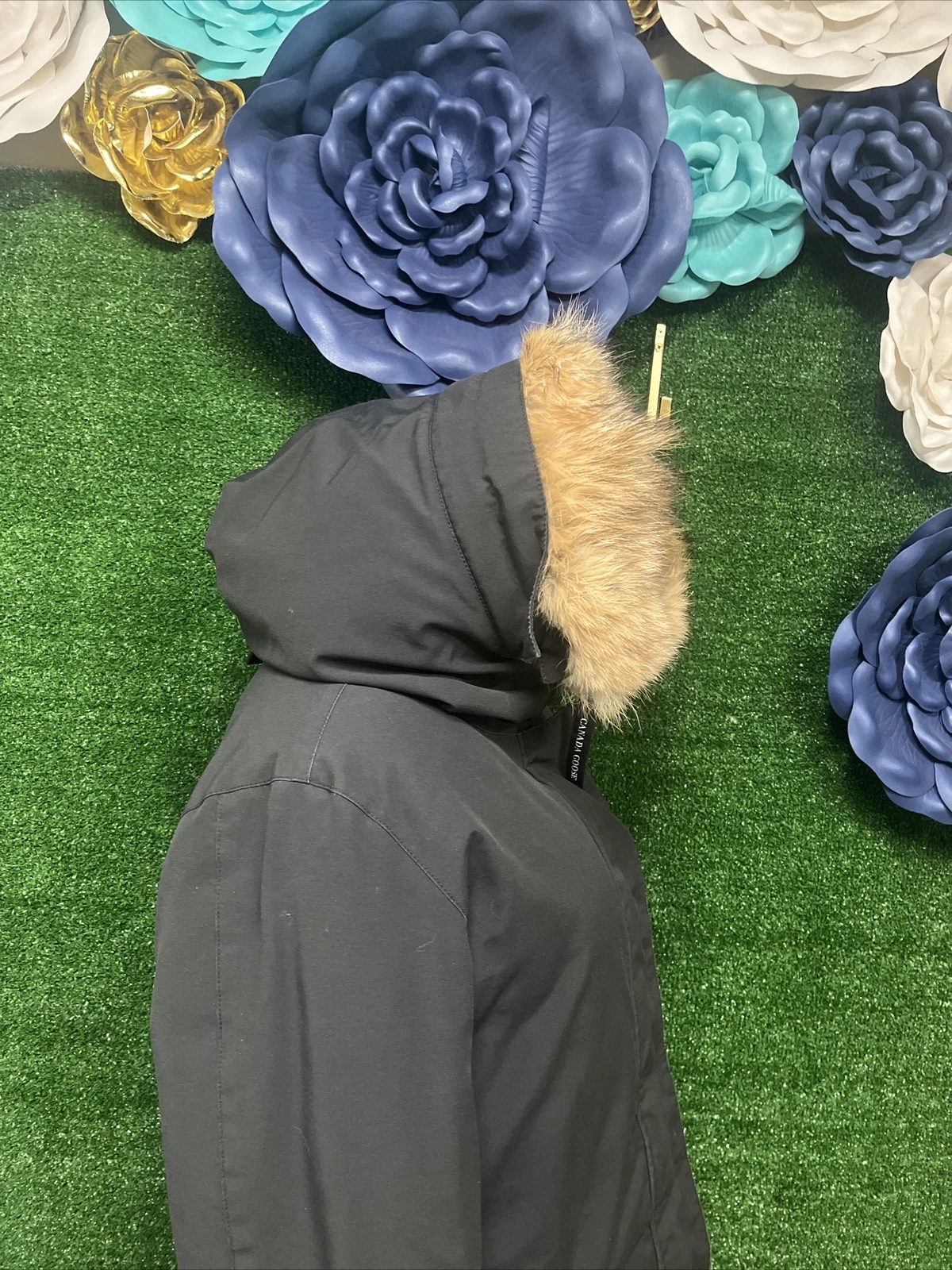 Cappotto Parka invernale Canada Goose con cappuccio in pelliccia grande taglia media