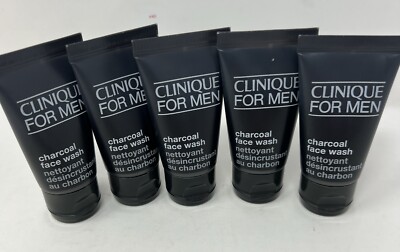 5X Clinique For Men Charcoal Face Wash 1oz Each Travel Size X201