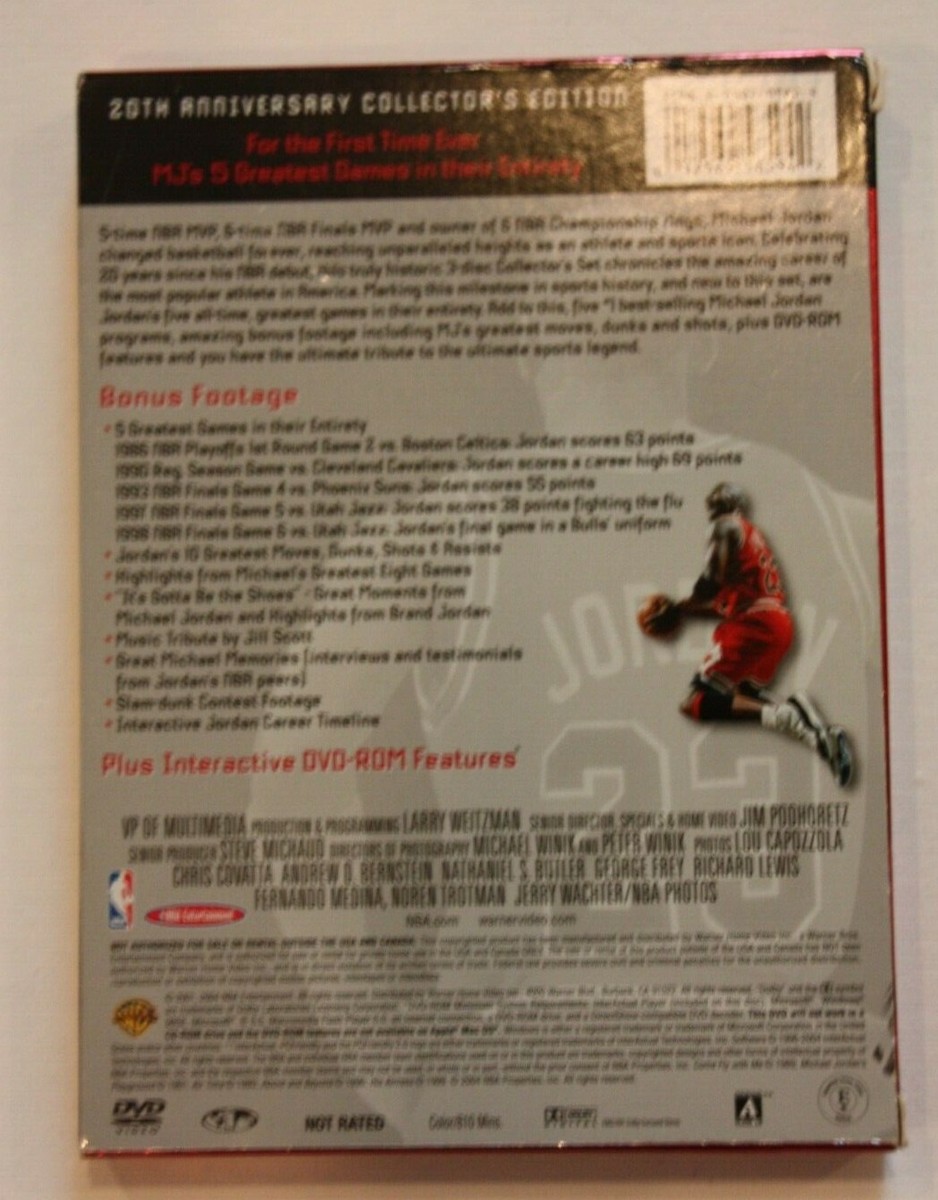 Ultimate Jordan 20th Anniversary Michael Jordan (DVD, 3-Disc Set