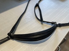 Sabre Black Leather Drop Noseband Full Size