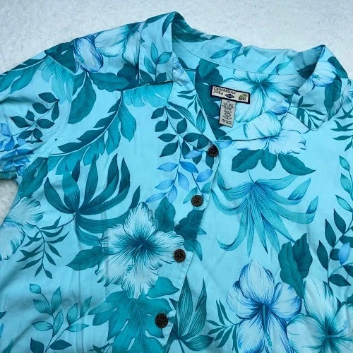 Chemise homme Caribbean Joe XXL bleu clair tropical 100
