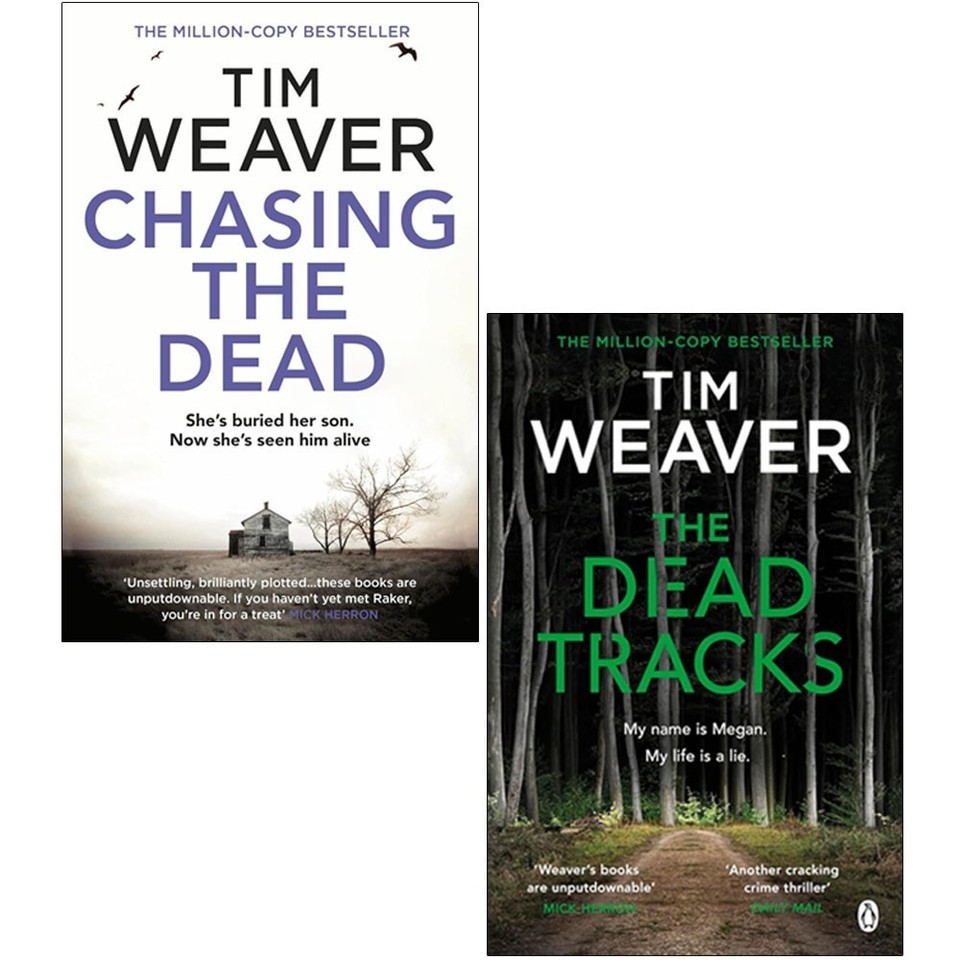 David Raker Series 2 Books Collection Set By Tim Weaver Dead Track, Chasing Dead