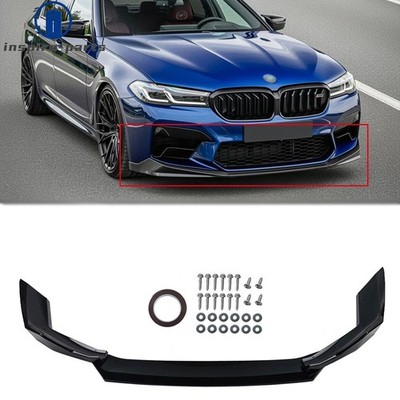 ST Style Gloss Black Front Bumper Lip Splitter For 2021-2024 BMW F90 M5 LCI
