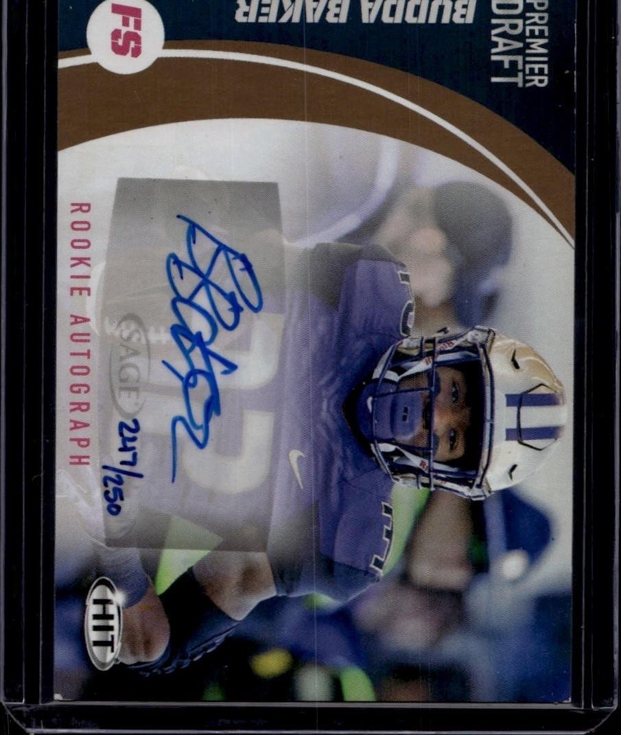 Budda Baker SA-GE Hit Premier Draft Autographs #A32 Gold