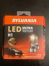 SYLVANIA H1 Ultra LED 2 Bulbs H1LEDHP.BX2 6000K BRAND NEW