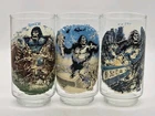 King Kong Coca Cola Limited Edition Drinking Glasses 5.5" Tall Lot of 3 VTG 1976