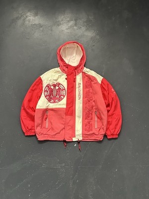 80s Crazy Rare Salomon Vintage Big Logo Streetwear Y2K Outdoor Light Jacket