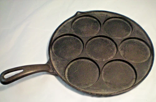Griswold No 34 Cast Iron Plett Swedish Pancake Pan Vintage