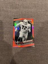 Dan Dierdorf 2025 Panini Prizm Black #137 Red Prizm /299 (HOF) Cardinals