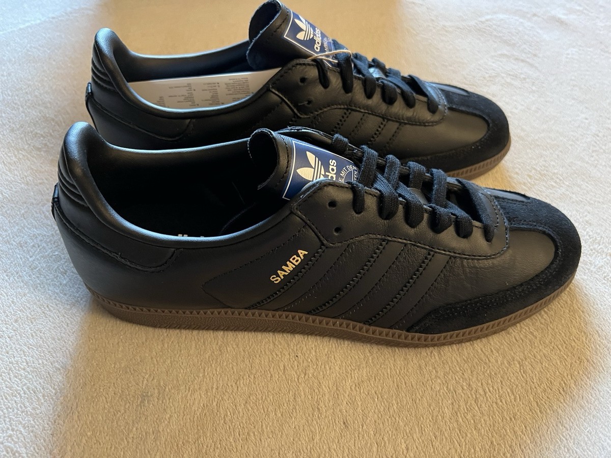 New In Box Adidas Originals Samba OG Black Gum IE3438 Mens Casual