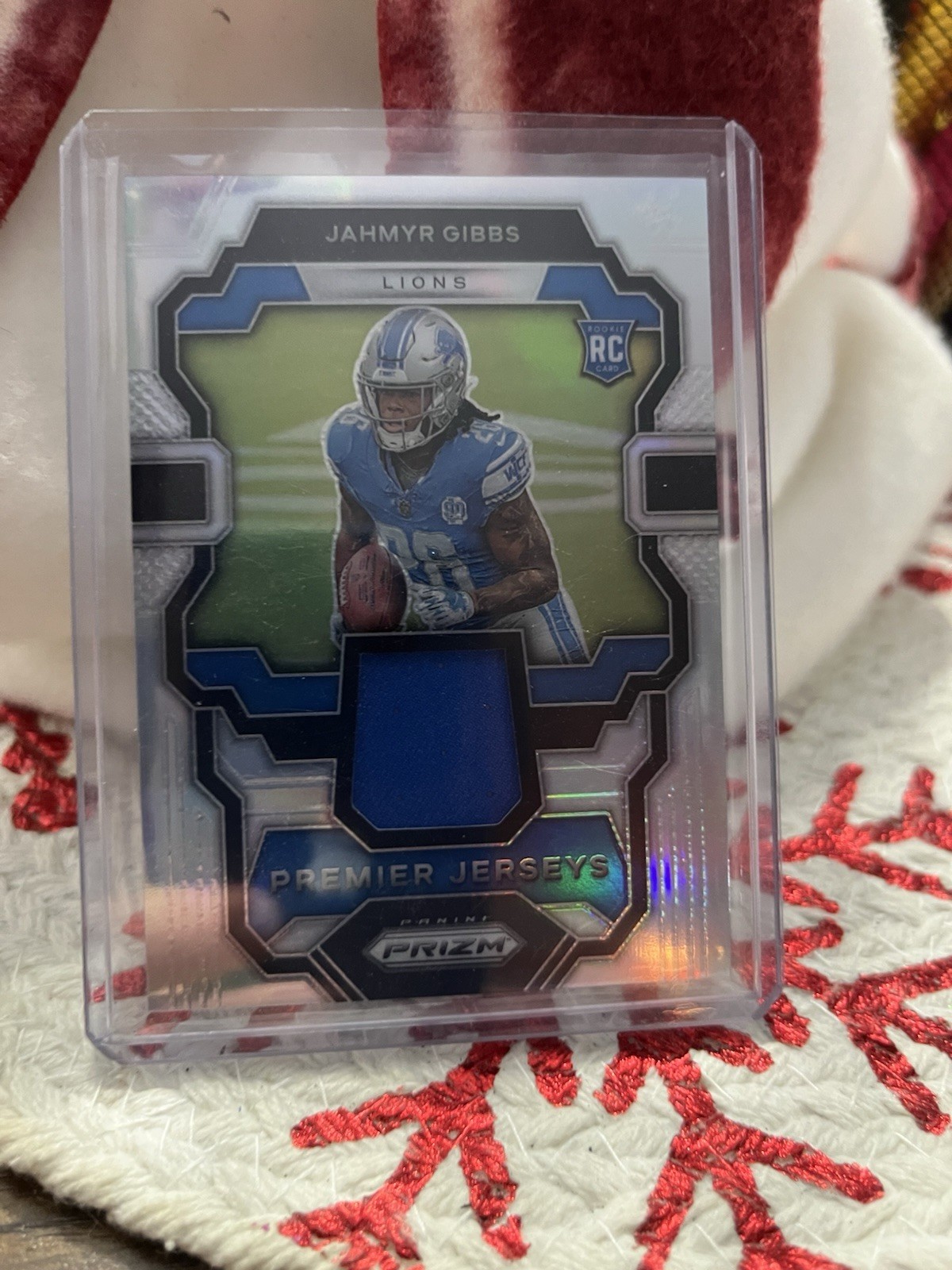 2023 Panini Prizm - Premier Jerseys Jahmyr Gibbs #PJ-JG (MEM, RC)