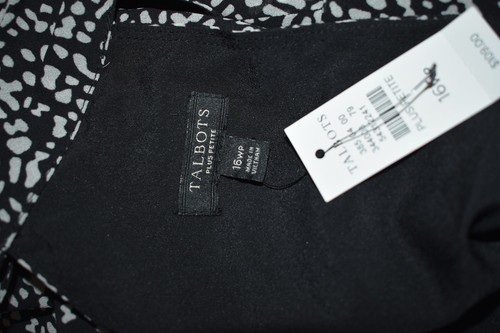 Talbots Petites 16P ärmelloses Oberteil gefüttert Pullover Resortwear Urlaub Reisen NEU - Bild 9 von 15