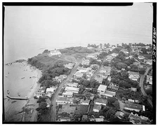 9. AERIAL VIEW LOOKING NORTH, SHOWING SITE - Faro de Punta Mulas, Punta Mulas,