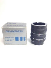NEW Quantaray Automatic Extension Tube Set 31mm, 21mm & 13mm For Olympus-OM