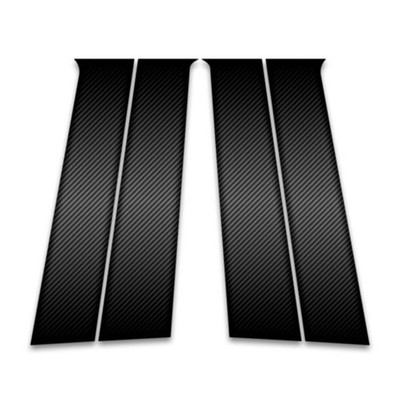 Pillar Post Trim for 2007-2012 Dodge Caliber [Carbon Fiber 4pc]