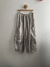 Meo Meli Linen Cotton Wide Leg Barrel Pants