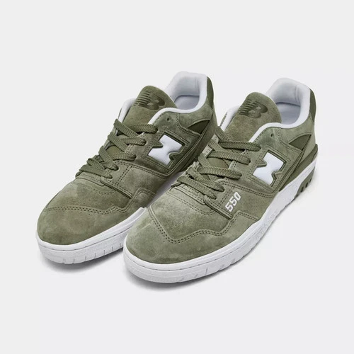 New Balance 550 Suede MCasual Shoesens BB550UCO Dark Olive Green White 11 NIB