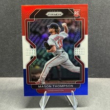 2022 Panini Prizm #28 Mason Thompson Rookie Red/White/Blue Prizm