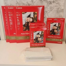 Canon Photo Paper Plus Gloss II PIXMA Lot Of 4 4 6 3 8.5x11 1 5 7  Misc