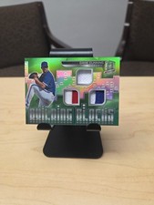 Dane Dunning 2021 Spectra Building Blocks Green Triple Patch Rookie /25 Rangers