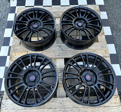 18'' Subaru WRX STI OEM BBS Wheels Rims Black Factory 5x114.3 18x8.5 +55 Set Of 4